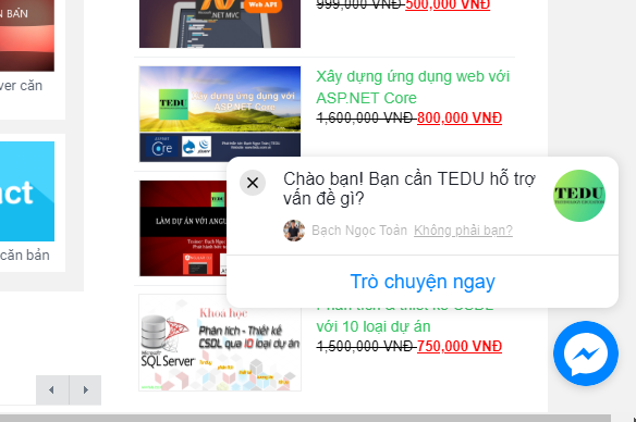 Cách tích hợp Livechat Facebook cho website