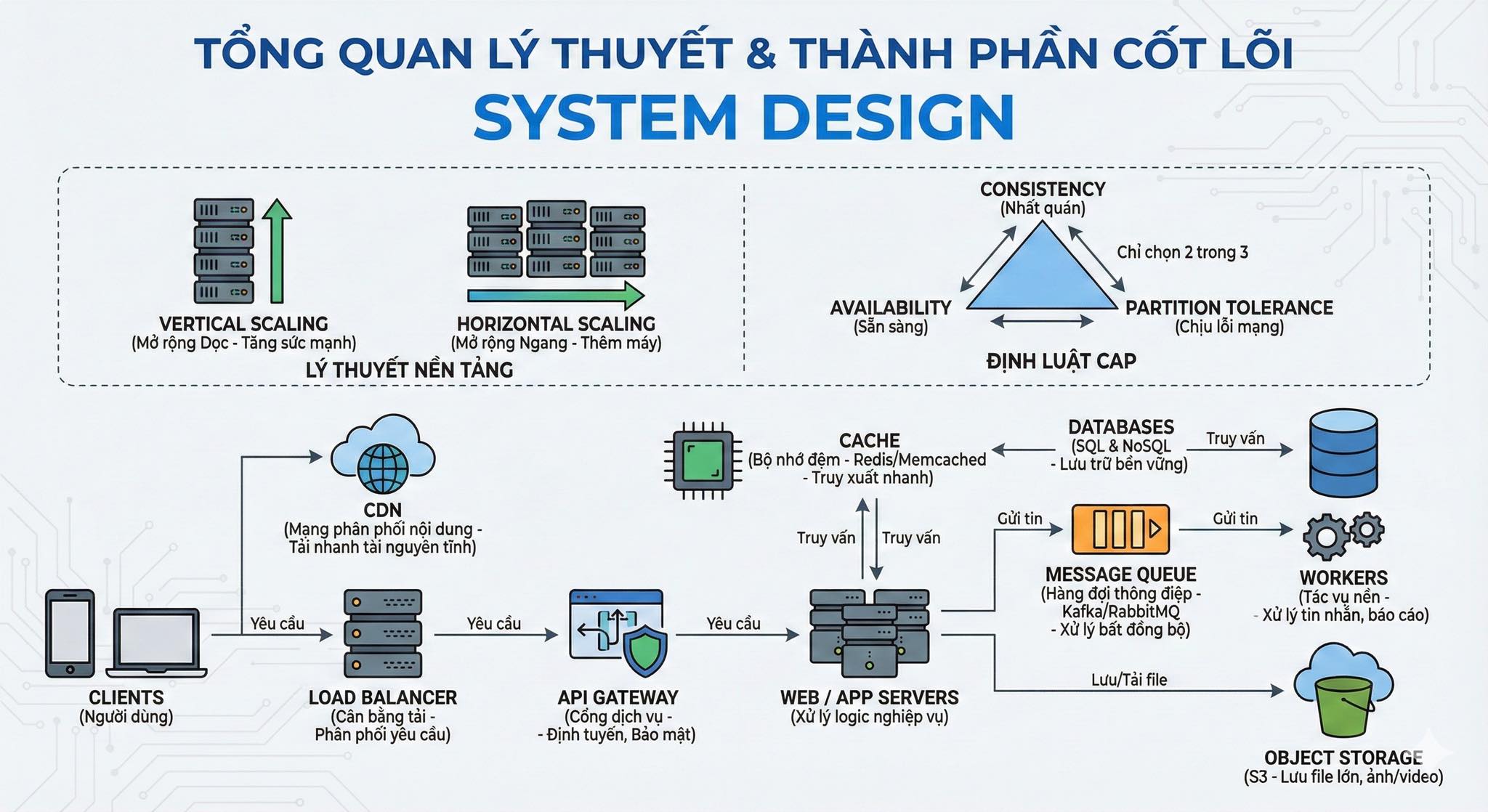TỔNG QUAN LÝ THUYẾT & THÀNH PHẦN CỐT LÕI SYSTEM DESIGN